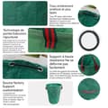 Miniatyrbild 2 av 4: Sacs de jardin INN® 300L 2PCS professionella trädgårdsavfallssäckar vattentäta lövsäckar robusta för gräsmatta och löv
