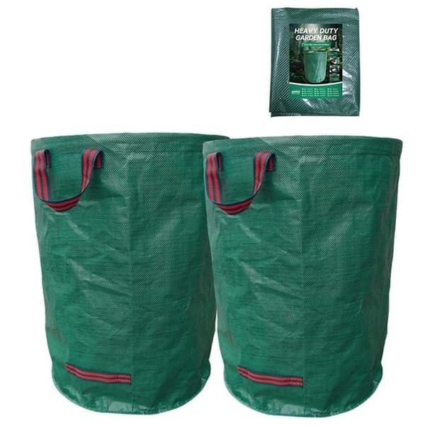 Sacs de jardin INN® 300L 2PCS professionella trädgårdsavfallssäckar vattentäta lövsäckar robusta för gräsmatta och löv