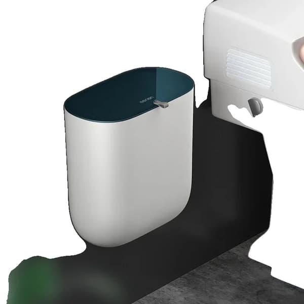 Väggmonterad Soptunna, Miljövänlig Rostfritt Stål, Tryckande Typ Design,Blå