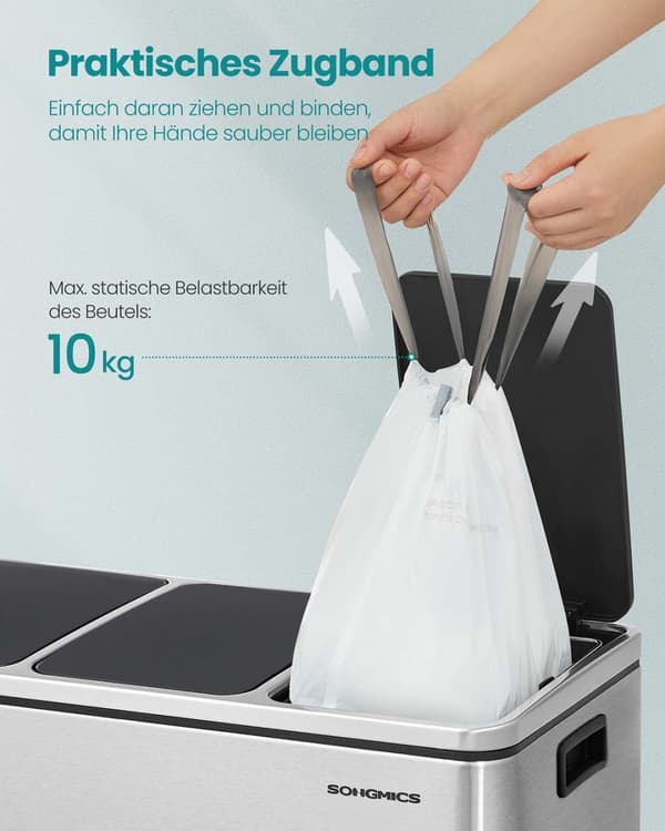 Skräppåsar 30 L med dragkammare och totalt 80 stycken gräddevit