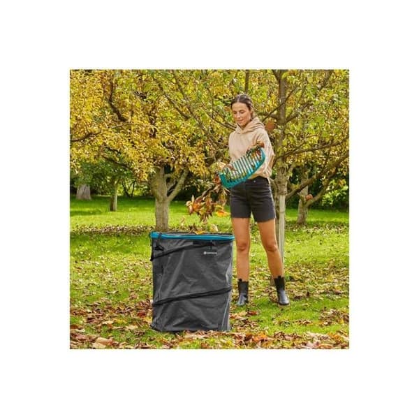 Grön avfallspåse - GARDENA - 220L - Återanvändbar - Grön färg - PopUp-design