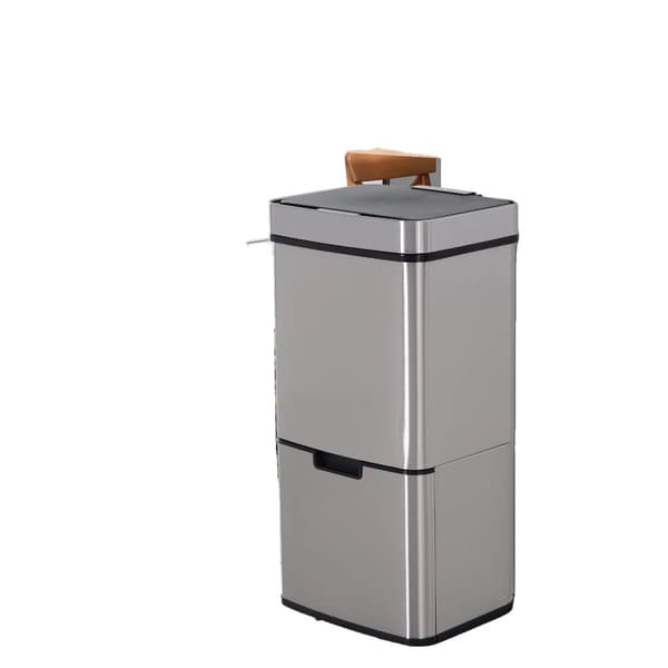 Køkkenaffaldsspand, 72L kapacitet, 3 rum