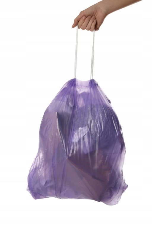 Jan Niezbędnyn jätesäkit laventelinvärisellä teipillä 60l 8 kpl.