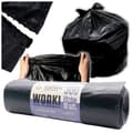 Miniatyrbild 2 av 7: Avfallspåsar 300L svarta LDPE-förpackning med 10