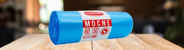 Avfallspåsar 60l blå HDPE à 50 st.