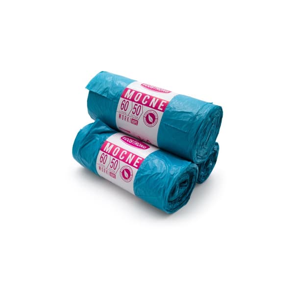 Avfallspåsar 60l blå HDPE à 50 st.