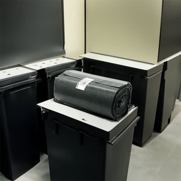 Avfallspåsar 90l svarta LDPE 25 st