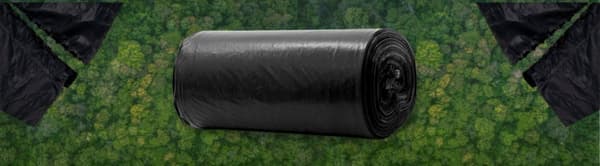 Avfallspåsar 90l svarta LDPE 25 st