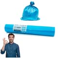 Miniatyrbillede 1 af 11: Affaldsposer 120l blå LDPE a'25 Stærke