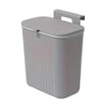 Miniatyrbillede 1 af 2: Væghængt Affaldsspand, 9L Kapacitet, Lugtforsegling, Nem at Installere,grå