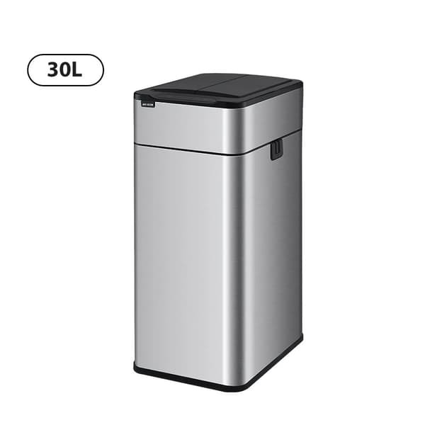 Intelligent Induktionsaffaldsspand, Rustfrit Stål, Automatisk Åbning,30L