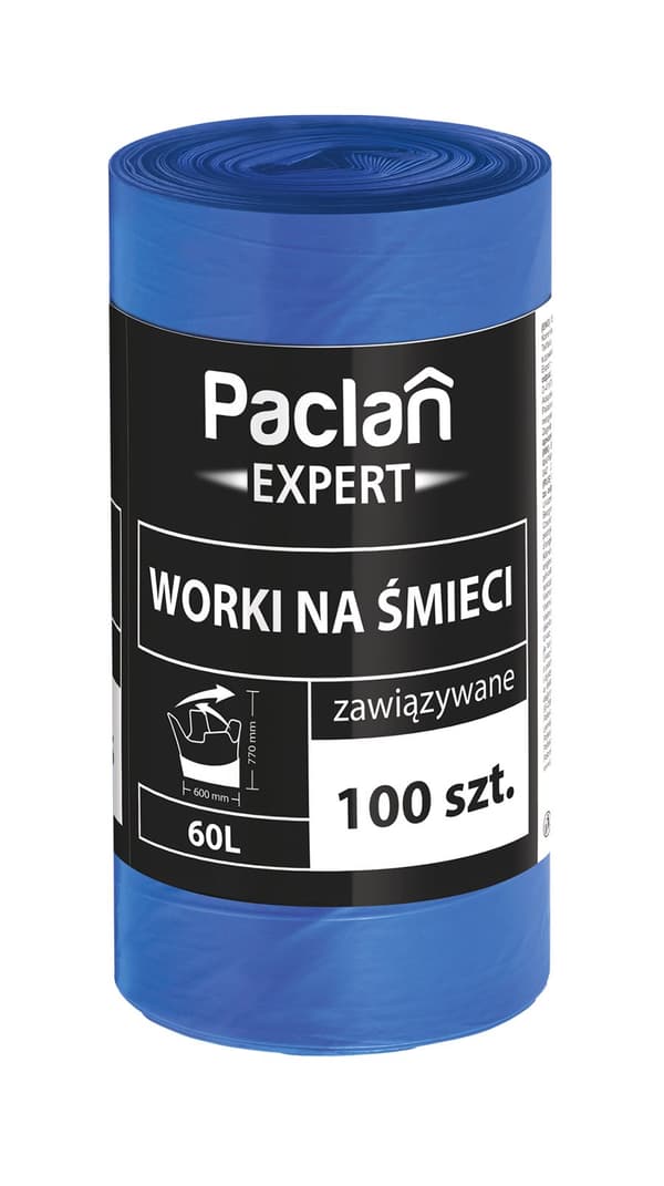 Paclan expert - Sopsäckar bundna 60L a'100
