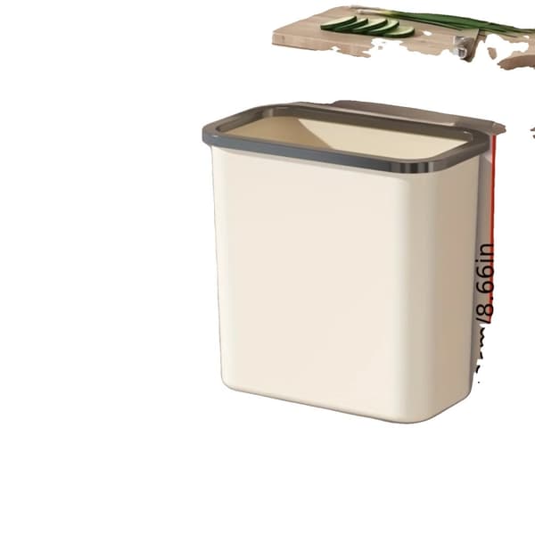 Hængende Affaldsspand, Flip Låg, Pladsbesparende Design,1stk, non-markering Klistermærker