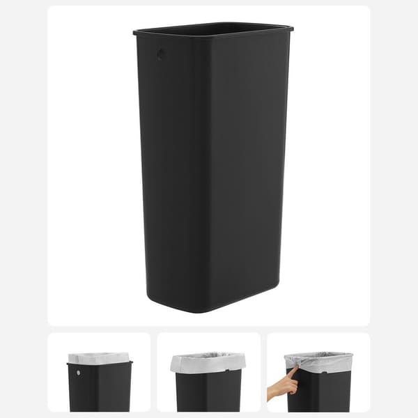 Rootz soptunna - soptunna - soptunna - soptunna - återvinningskärl - utomhus soptunna - inomhus soptunna - kök soptunna - kontorssoptunna - vit - 44,5