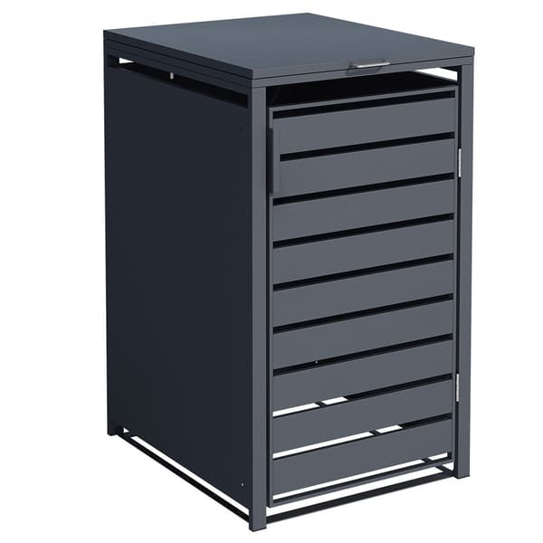 Konvertering af hjulspand - 1 beholder - Antracit - 68x80x116 cm