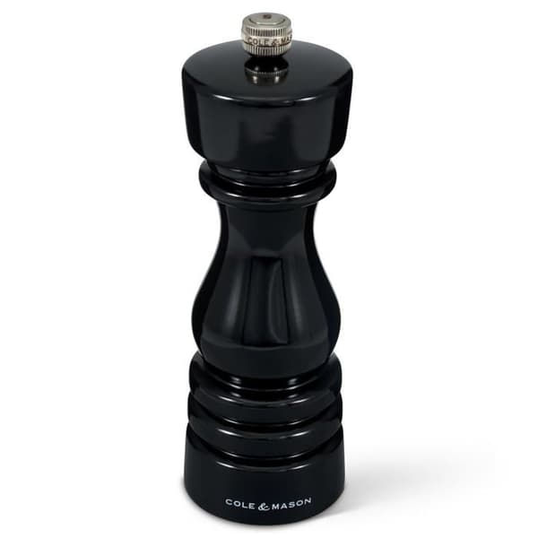 Cole - mason - H233097 - London Pepparkvarn Precision + i kol med justerbar malning Svart blank 180 mm