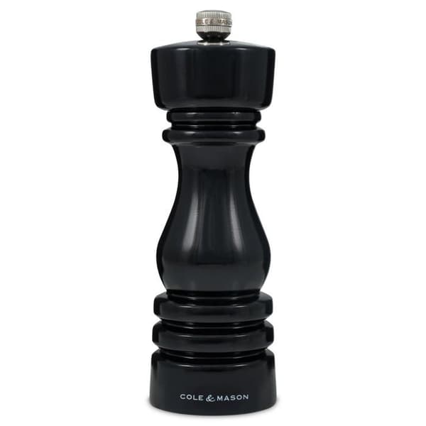 Cole - mason - H233097 - London Pepparkvarn Precision + i kol med justerbar malning Svart blank 180 mm