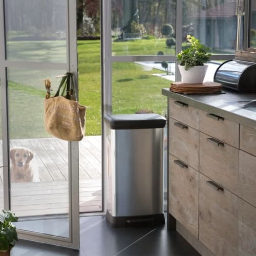 Curver Pedalhink Deco rektangulär 50L silver