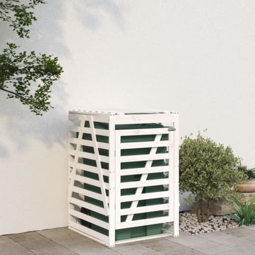 Skjul för sopkärl 84x90x128,5 cm massiv furu