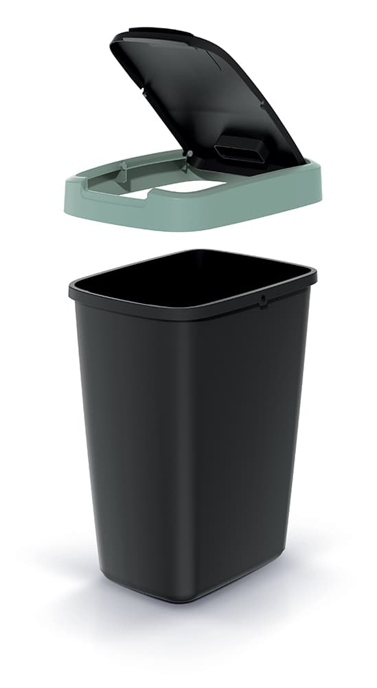 Affaldsbeholder 25L COMPACTA Q lys gul | Grå