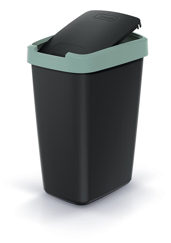 Affaldsbeholder 12L COMPACTA Q lys gul | Sort
