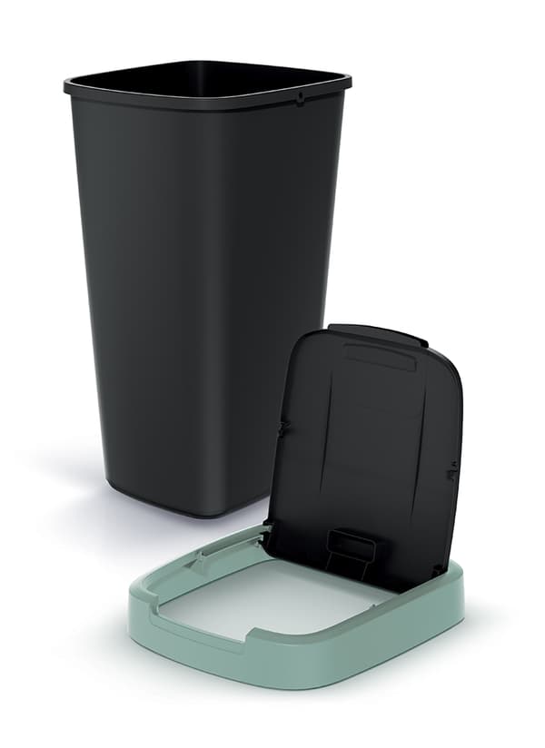 Affaldsbeholder 25L COMPACTA Q lys gul | Sort