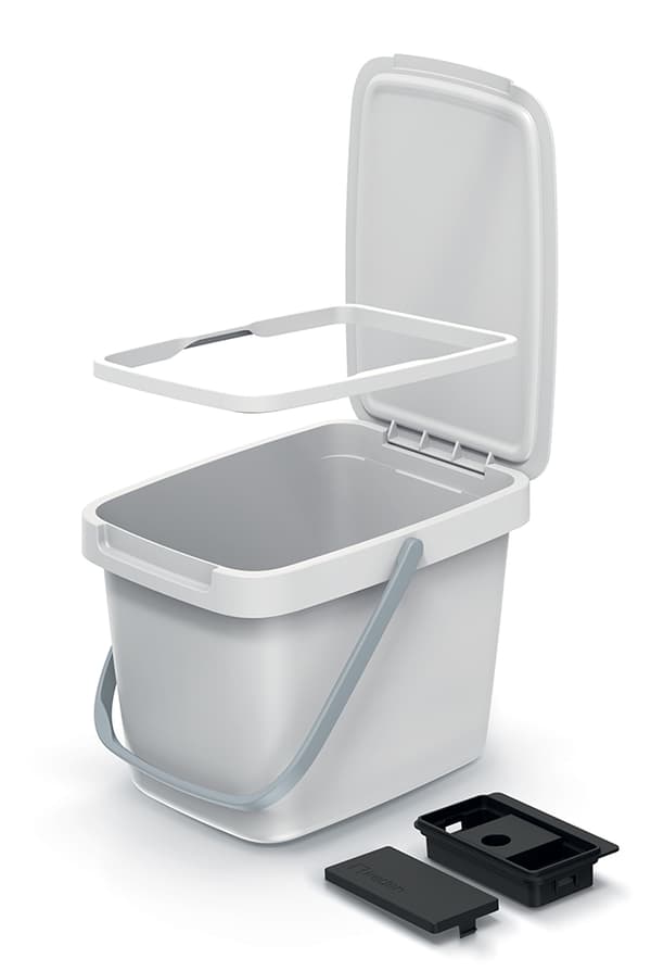 Affaldsbeholder 20L SYSTEMA Q COLLECT | Lys brun