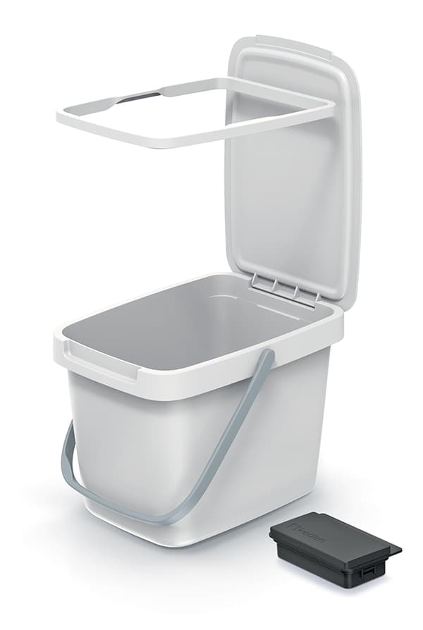 Affaldsbeholder 20L SYSTEMA Q COLLECT | Lys brun