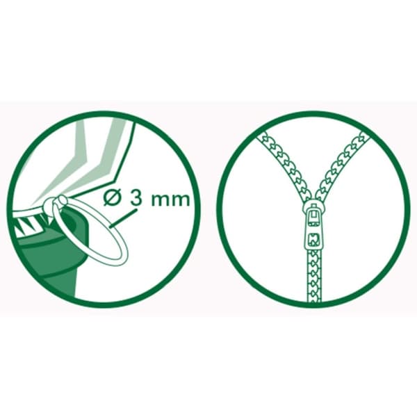 Nature Vintertrekk med glidelås fleece 70 g/m² hvit 1,5x1,5x2 m