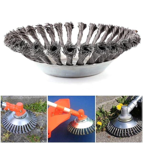 Stålborste Plattrengöring 15cm