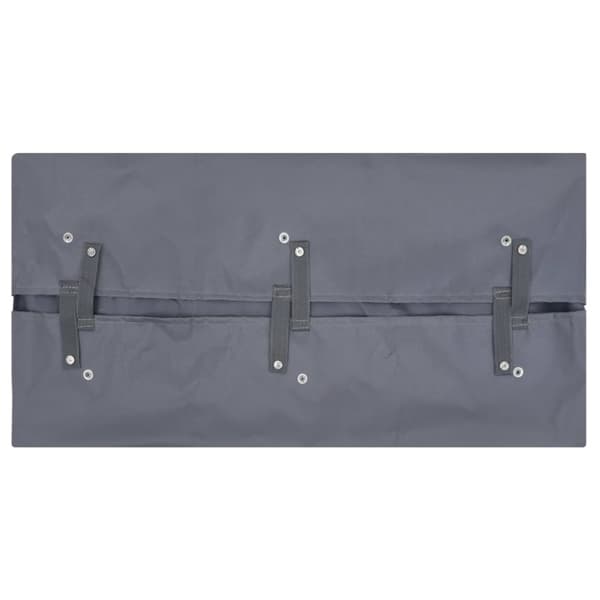 vidaXL Innerfoder till trädgårdsvagn mörkgrå 81x41x40 cm tyg