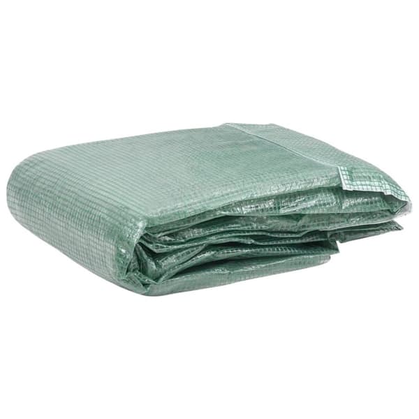 vidaXL overtræk til drivhus (8 m²) 400x200x200 cm grøn