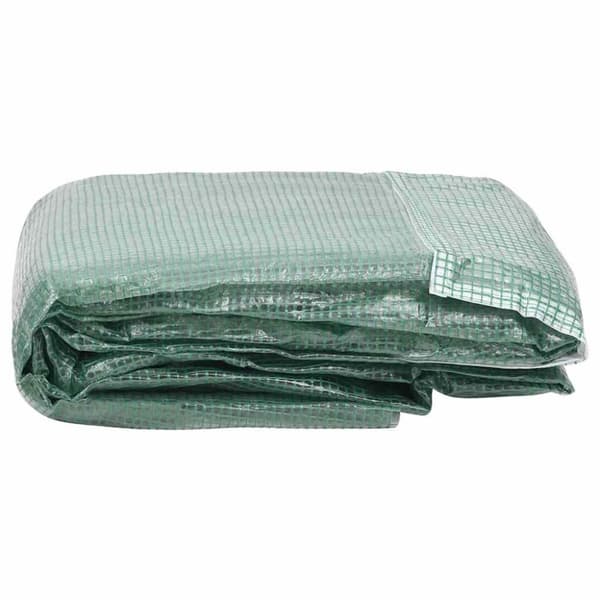 vidaXL Erstattningstrekk til drivhus (6,86 m²) 200x343x200 cm grønn