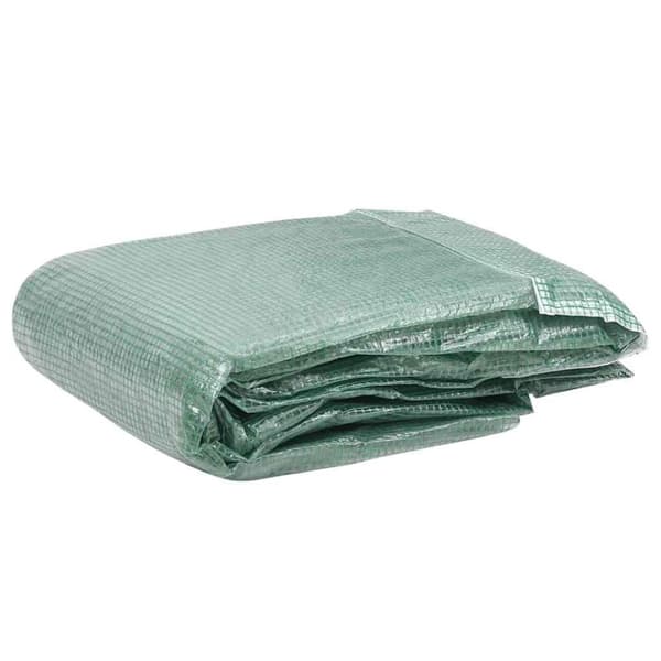 vidaXL Erstattningstrekk til drivhus (18 m²) 300x600x200 cm grønn
