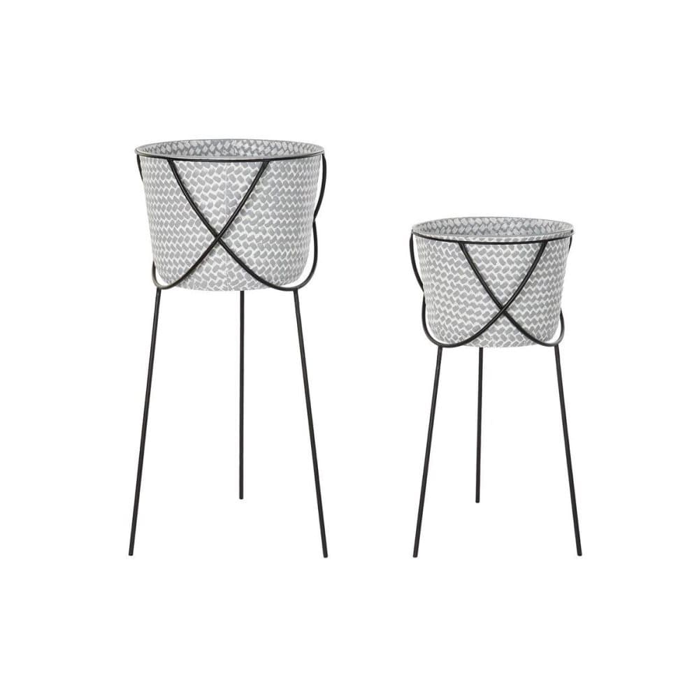 Krukset DKD Home Decor Svart Grå Metall Järn (37 x 37 x 82 cm)
