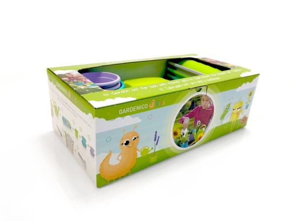 Gardenico Kids Stort trädgårdsset med krukor för barn
