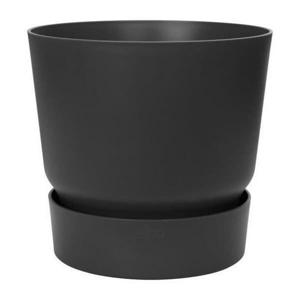 Urtepotte Elho Greenville Sort Plastik Cirkulær Ø 40 cm Ø 39 x 36,8 cm