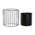 Miniatyrbild 2 av 2: Kruka DKD Home Decor Svart Metall 26 x 26 x 26 cm