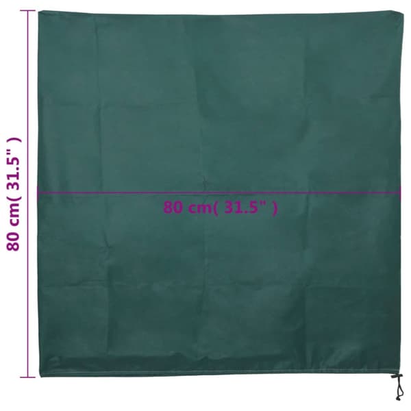 vidaXL Plantefleecetrekk med snor 4 stk 70 g/m² 0,8x0,8 m