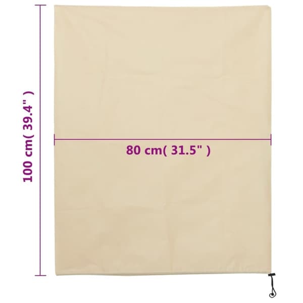 vidaXL Plantefleecetrekk med snor 4 stk 70 g/m² 0,8x1 m