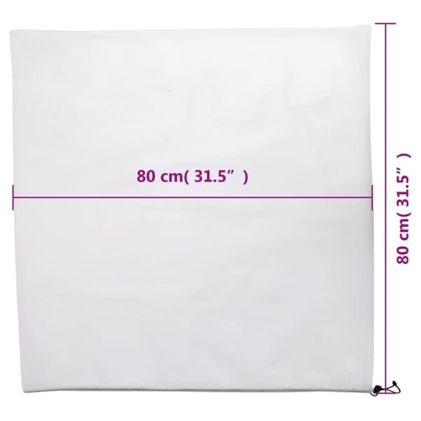 vidaXL plantebeskyttelse med snore 4 stk. 70 g/m² 0,8x0,8 m