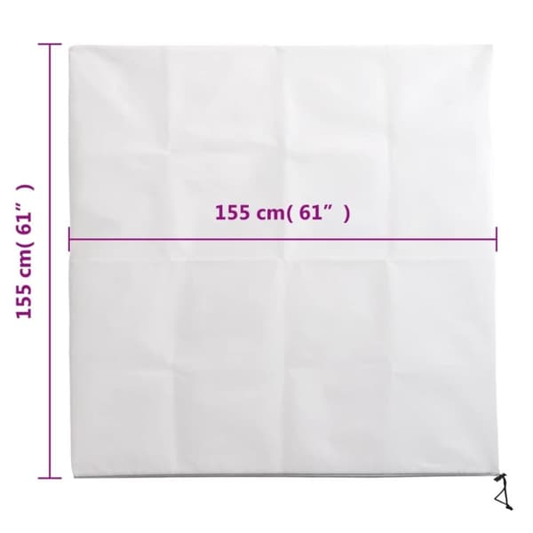 vidaXL plantebeskyttelse med lynlås 2 stk. 70 g/m² 1,55x1,55 m