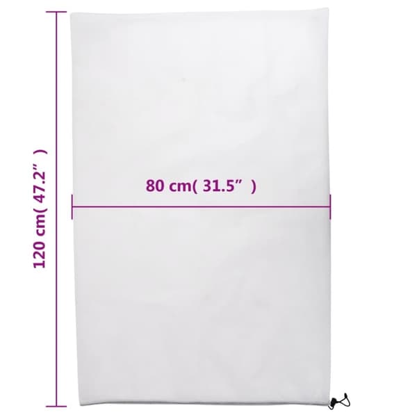vidaXL plantebeskyttelse med snore 4 stk. 70 g/m² 0,8x1,2 m