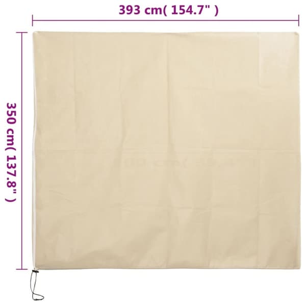 vidaXL Fiberdukar med blixtlås 4 st 70 g/m² 3,93x3,5 m