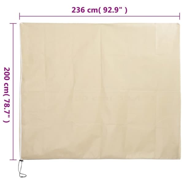 vidaXL Plantefleecetrekk med glidelås 10 stk 70 g/m² 2,36x2 m