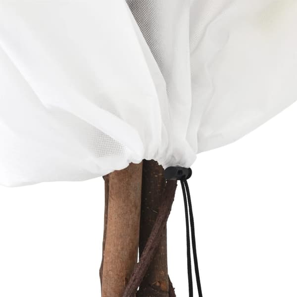 vidaXL Fiberdukar med dragsko 12 st 70 g/m² 0,8x1 m