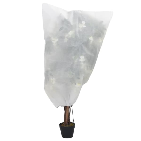 vidaXL Fiberdukar med dragsko 12 st 70 g/m² 0,8x1 m