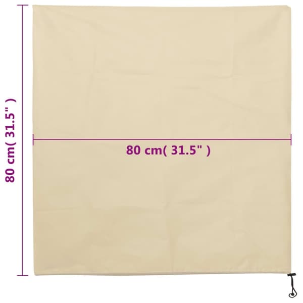 vidaXL Plantefleecetrekk med snor 8 stk 70 g/m² 0,8x0,8 m