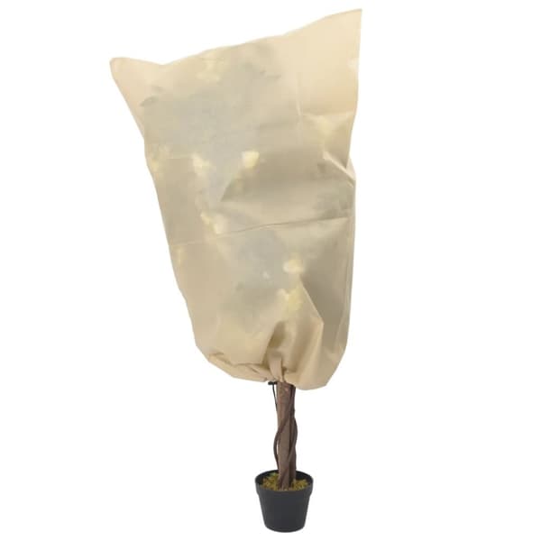 vidaXL Plantefleecetrekk med snor 8 stk 70 g/m² 0,8x0,8 m