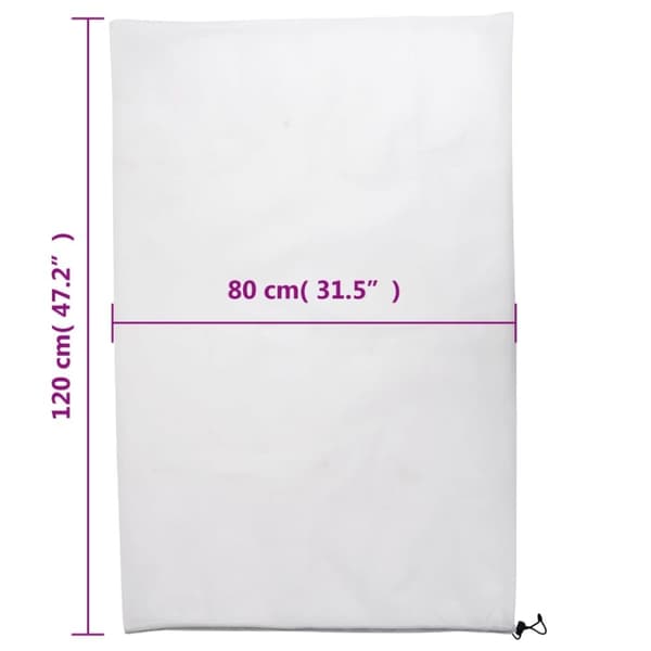 vidaXL plantebeskyttelse med snore 12 stk. 70 g/m² 0,8x1,2 m